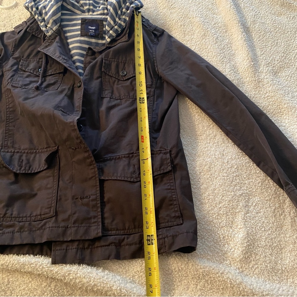 Gap Navy Spring Coat Size Small - image 5